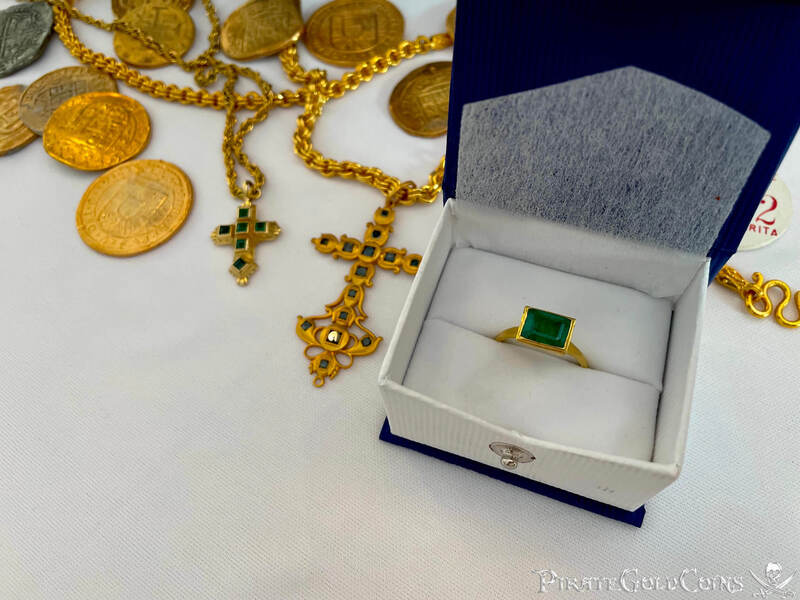 Gold & Emerald "Atocha 1622 Shipwreck" Ring 9