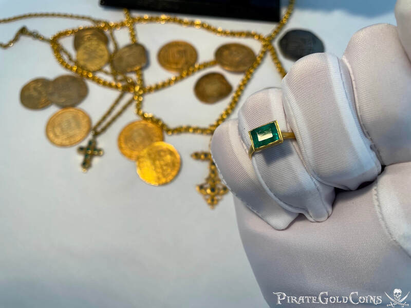 Gold & Emerald "Atocha 1622 Shipwreck" Ring 19