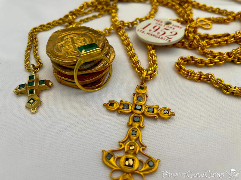 Gold & Emerald "Atocha 1622 Shipwreck" Ring 18