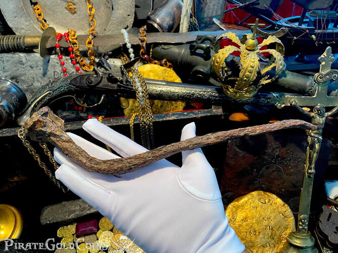 Iron Deck Spike "From the Atocha 1622 Shipwreck" ​14" Long!