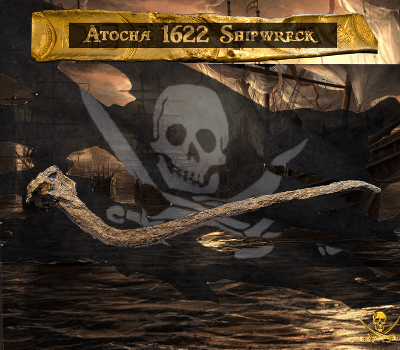 Iron Deck Spike "From the Atocha 1622 Shipwreck" ​14" Long! 8
