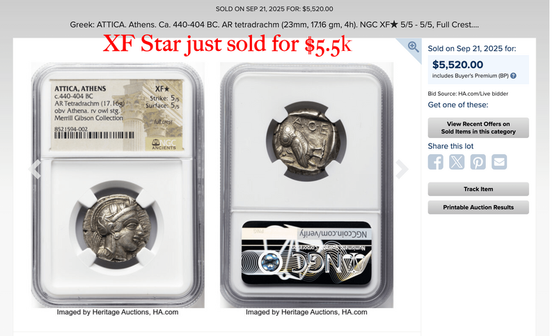 Attica "Owl | Athena" NGC ChMS 5x4 4