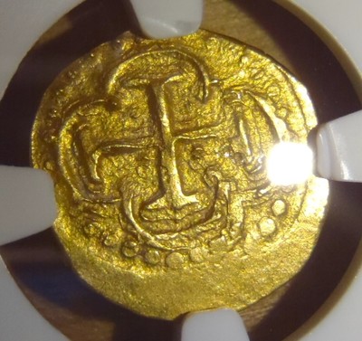 Peru 1 Escudo 1710 "1715 Plate Fleet Shipwreck" NGC 58 3