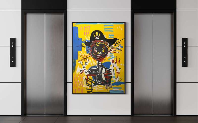 Treasure Paintings by JR Bissell: A Pirate Rendition of Basquiat's 'Acidquiat' 19