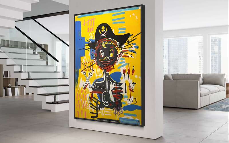 Treasure Paintings by JR Bissell: A Pirate Rendition of Basquiat's 'Acidquiat' 20