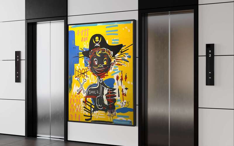 Treasure Paintings by JR Bissell: A Pirate Rendition of Basquiat's 'Acidquiat' 21