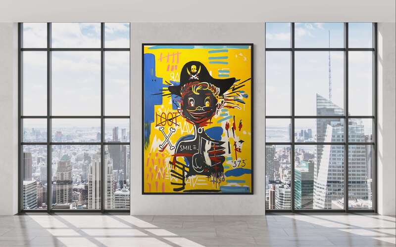 Treasure Paintings by JR Bissell: A Pirate Rendition of Basquiat's 'Acidquiat' 22