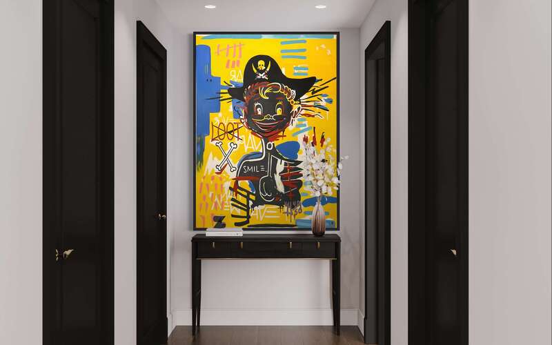 Treasure Paintings by JR Bissell: A Pirate Rendition of Basquiat's 'Acidquiat' 3