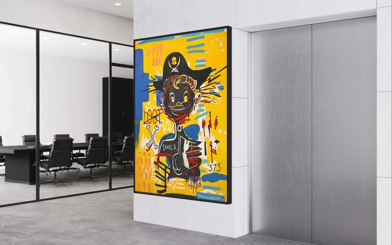 Treasure Paintings by JR Bissell: A Pirate Rendition of Basquiat's 'Acidquiat' 6