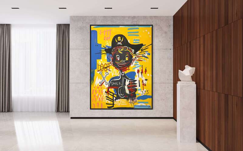 Treasure Paintings by JR Bissell: A Pirate Rendition of Basquiat's 'Acidquiat' 8