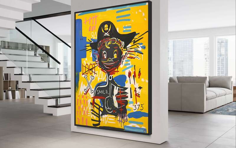 Treasure Paintings by JR Bissell: A Pirate Rendition of Basquiat's 'Acidquiat' 10