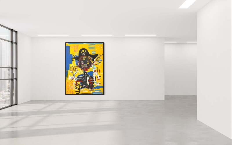 Treasure Paintings by JR Bissell: A Pirate Rendition of Basquiat's 'Acidquiat' 11