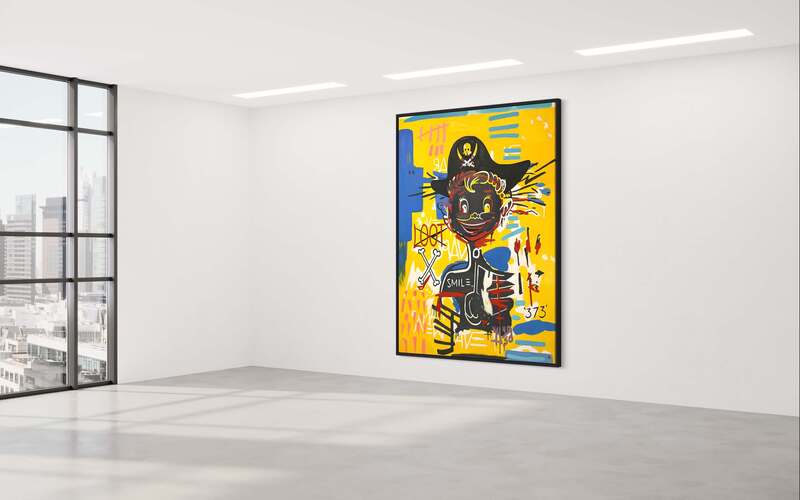 Treasure Paintings by JR Bissell: A Pirate Rendition of Basquiat's 'Acidquiat' 12