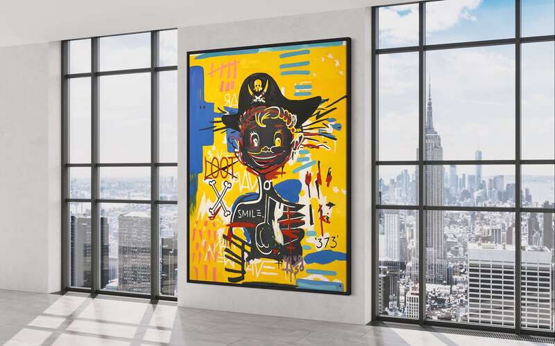 Treasure Paintings by JR Bissell: A Pirate Rendition of Basquiat's 'Acidquiat' 14