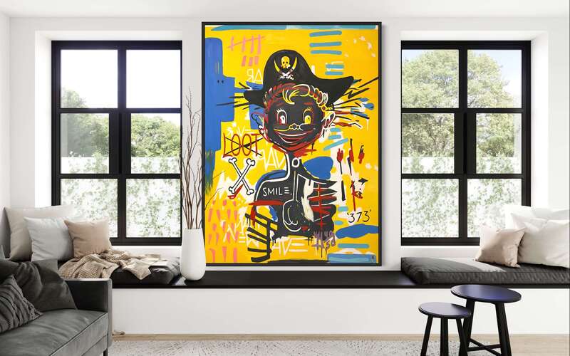 Treasure Paintings by JR Bissell: A Pirate Rendition of Basquiat's 'Acidquiat' 15