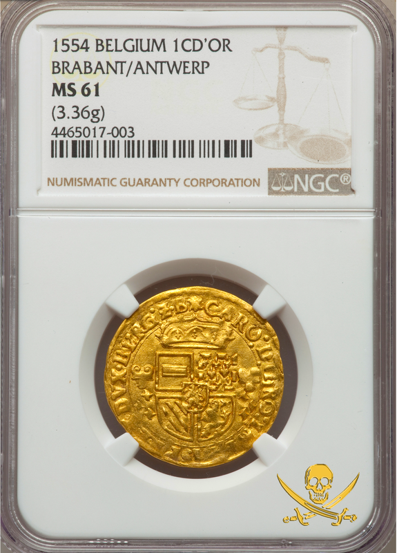 Belgium (Brabant) 1 CD'OR 1554 "Charles V" NGC 61