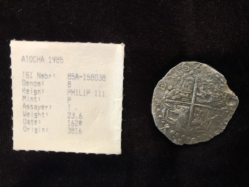 Bolivia 8 Reales Philip III Dated 1620 from Atocha Shipwreck