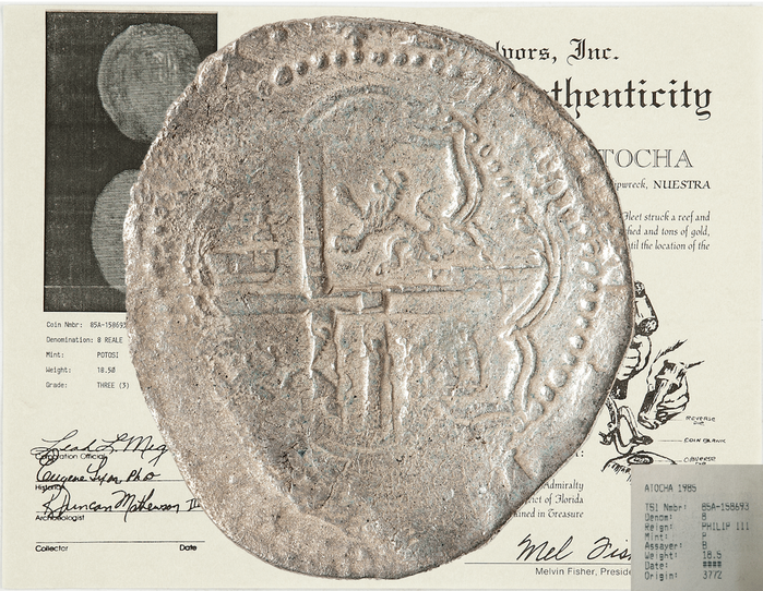 Bolivia 8 Reales 1598-1603 "Atocha 1622 Shipwreck" PCGS F