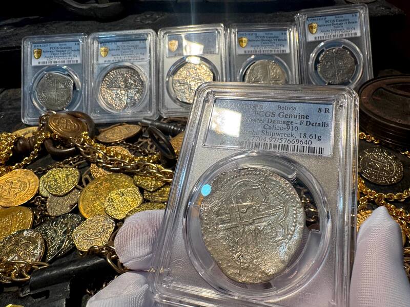 Bolivia 8 Reales 1598-1603 "Atocha 1622 Shipwreck" PCGS F 13