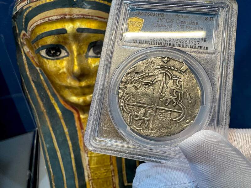 Bolivia 8 Reales 1598-1603 "Atocha Research Collection" PCGS VF 7