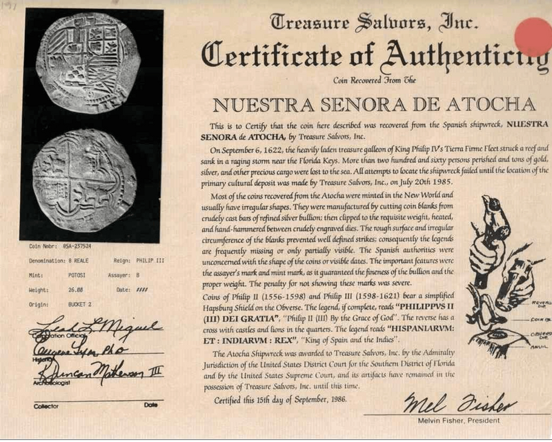 Bolivia 8 Reales 1598-1603 "Atocha Research Collection" PCGS VF 2