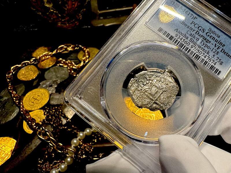 ​Bolivia 2 Reales 1618 "Atocha 1622 Shipwreck" PCGS VF 13