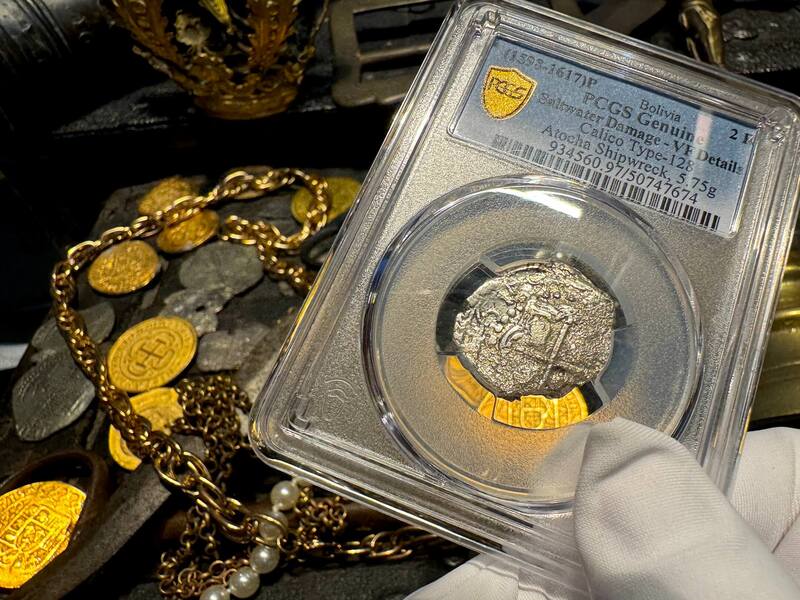 ​Bolivia 2 Reales 1618 "Atocha 1622 Shipwreck" PCGS VF 7
