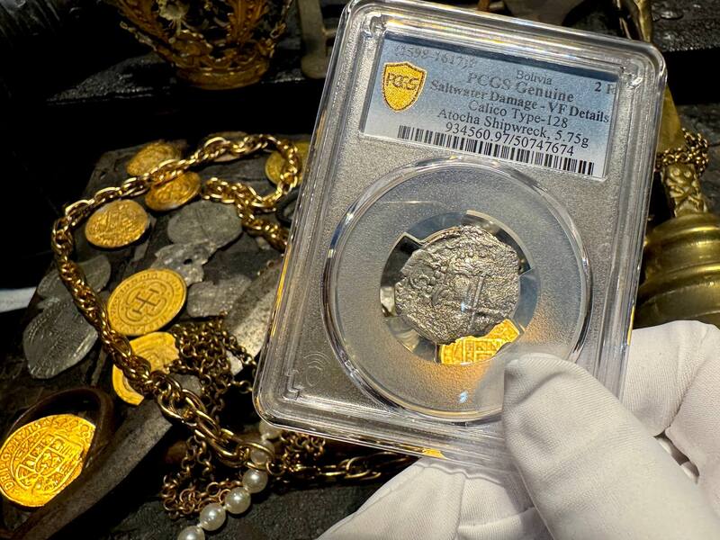 ​Bolivia 2 Reales 1618 "Atocha 1622 Shipwreck" PCGS VF 10