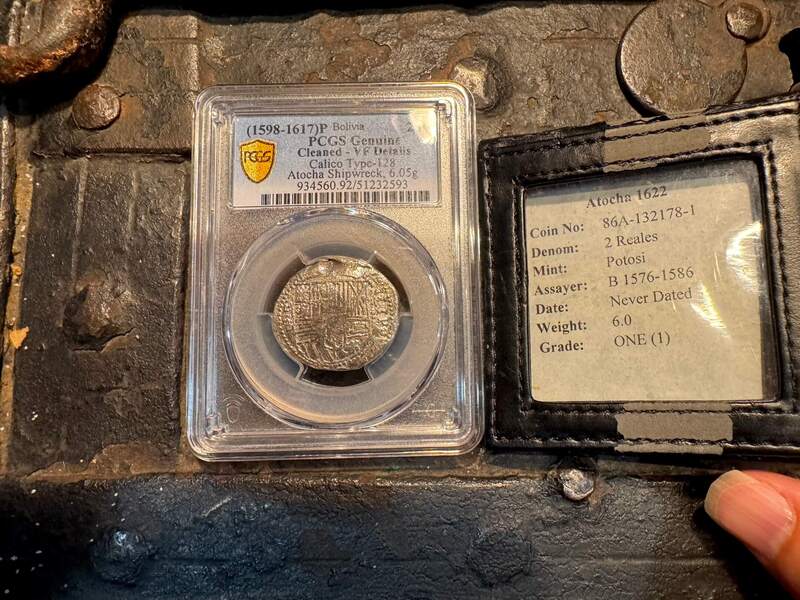 Bolivia 2 Reales 1598-1617 "Atocha 1622 Shipwreck" PCGS VF 2