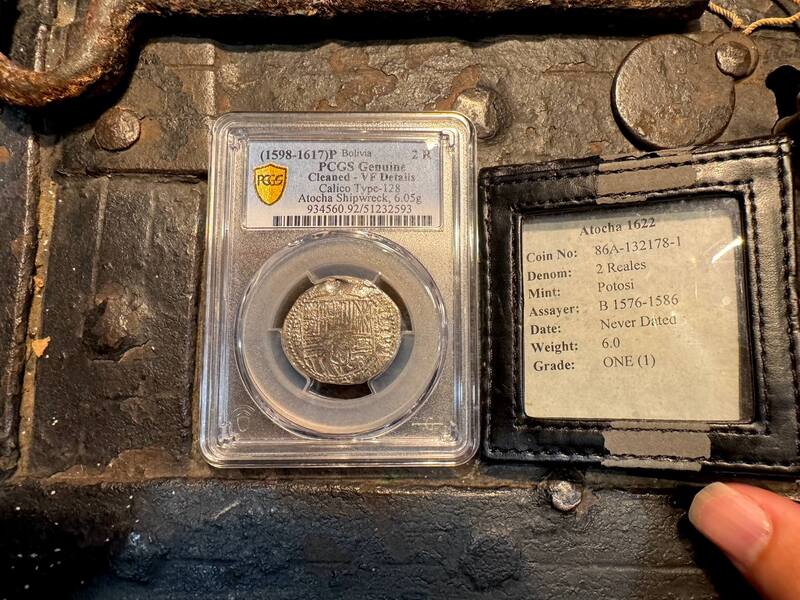 Bolivia 2 Reales 1598-1617 "Atocha 1622 Shipwreck" PCGS VF 3