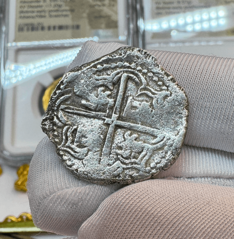 Bolivia 2 Reales "Atocha 1622 Shipwreck" Chest #1825 2