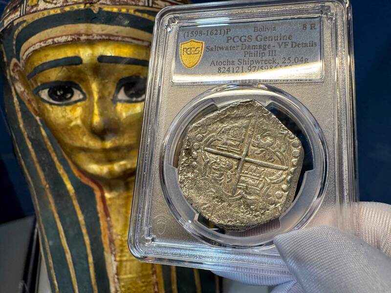 Bolivia 8 Reales 1598-1621 "Atocha Research Collection" PCGS VF 6