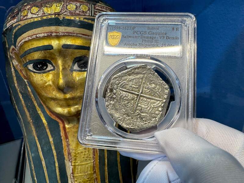 Bolivia 8 Reales 1598-1621 "Atocha Research Collection" PCGS VF 5