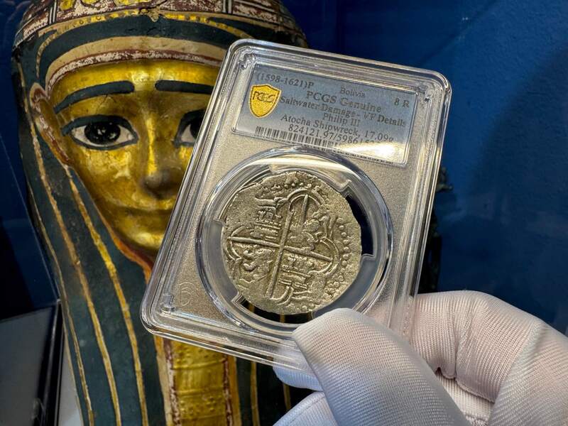 Bolivia 8 Reales 1598-1621 "Atocha 1622 Shipwreck" PCGS XF 9
