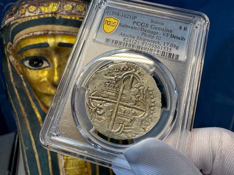 Bolivia 8 Reales 1598-1621 "Atocha 1622 Shipwreck" PCGS XF 10