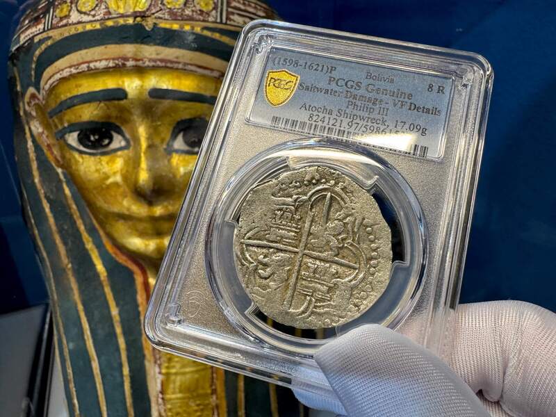 Bolivia 8 Reales 1598-1621 "Atocha 1622 Shipwreck" PCGS XF 11