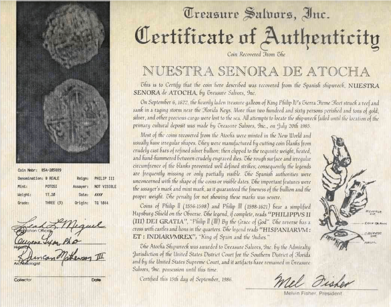 Bolivia 8 Reales 1598-1621 "Atocha 1622 Shipwreck" PCGS XF 4