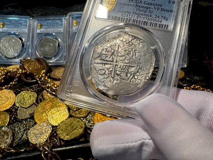 Bolivia 8 Reales 1598-1621 "Atocha 1622 Shipwreck" PCGS VF
