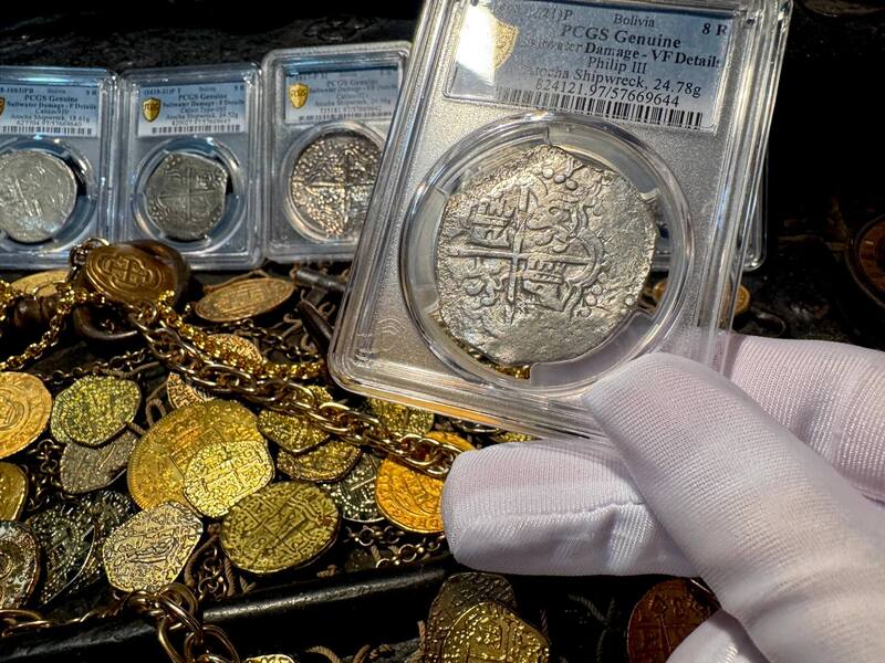 Bolivia 8 Reales 1598-1621 "Atocha 1622 Shipwreck" PCGS VF 7