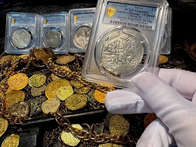 Bolivia 8 Reales 1598-1621 "Atocha 1622 Shipwreck" PCGS VF 8