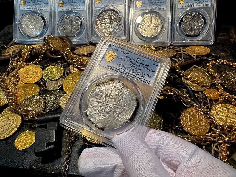 Bolivia 8 Reales 1598-1621 "Atocha 1622 Shipwreck" PCGS VF 17