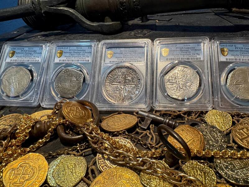 Bolivia 8 Reales 1598-1621 "Atocha 1622 Shipwreck" PCGS VF 13