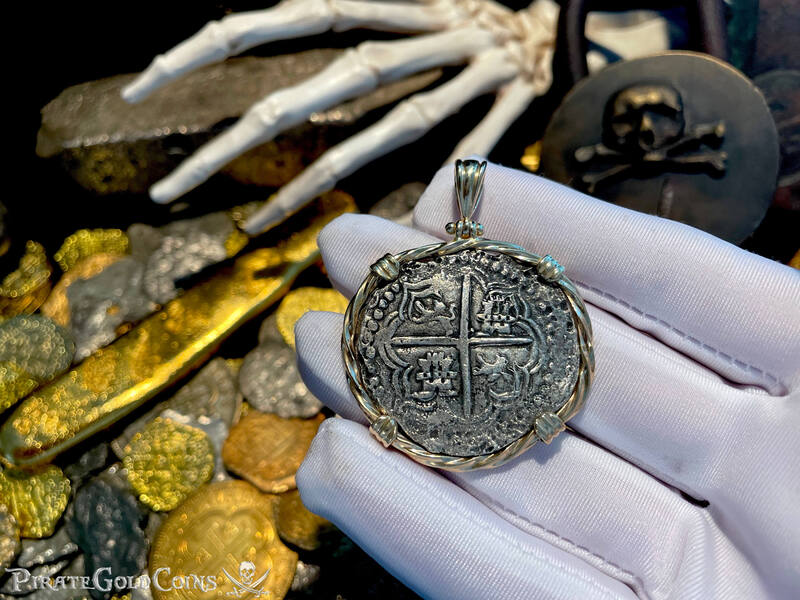 Bolivia 8 Reales 1598-1621 "Atocha 1622 Shipwreck" 14kt Bezel 5