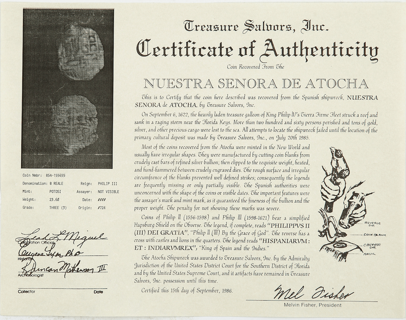 Bolivia 8 Reales 1598-1621 "Atocha 1622 Shipwreck" RAW 3