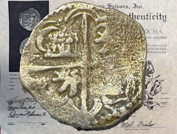 Bolivia 4 Reales 1598-1621 "Atocha 1622 Shipwreck" RAW