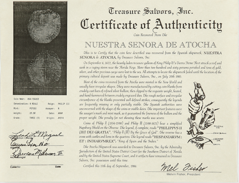 Bolivia 8 Reales 1603-12 "Atocha 1622 Shipwreck" RAW 3