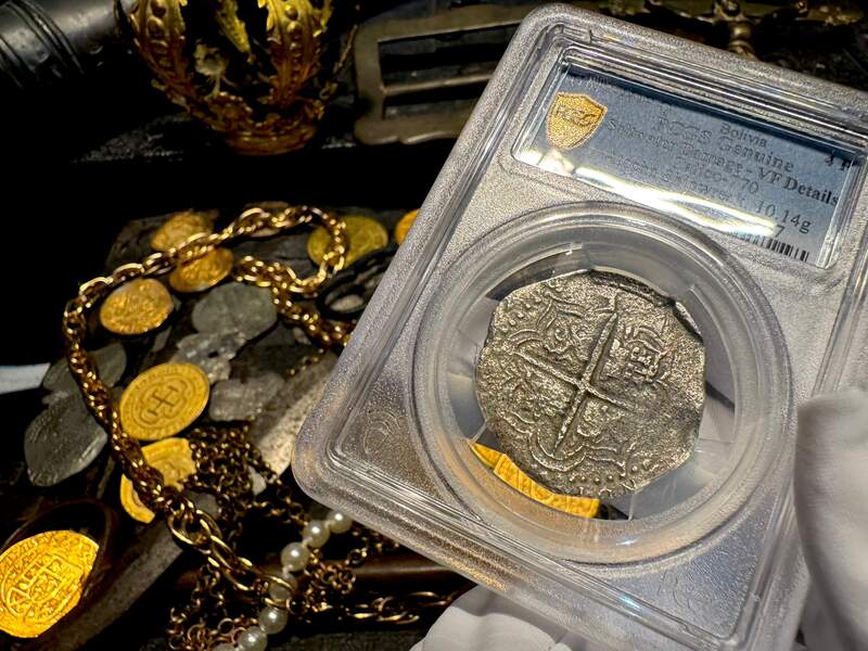 ​Bolivia 8 Reales 1612-16 "Atocha 1622 Shipwreck" PCGS VF 6