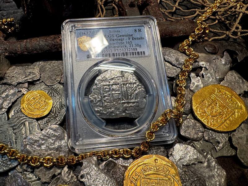 Bolivia 8 Reales 1617-21 "Atocha 1622 Shipwreck" PCGS F 14
