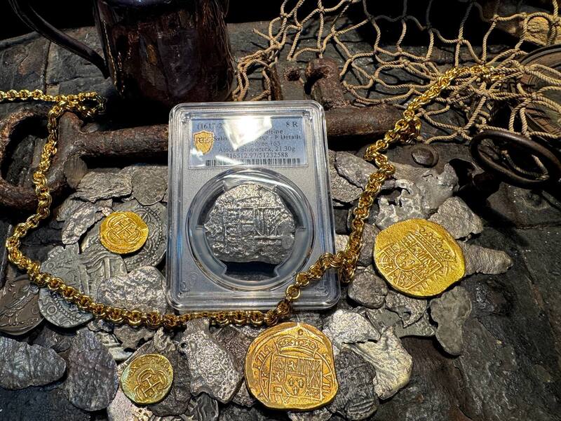 Bolivia 8 Reales 1617-21 "Atocha 1622 Shipwreck" PCGS F 15