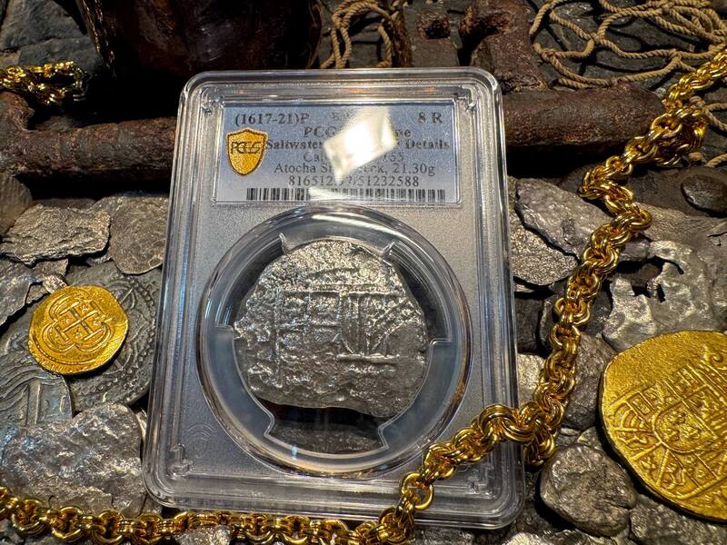 Bolivia 8 Reales 1617-21 "Atocha 1622 Shipwreck" PCGS F 17